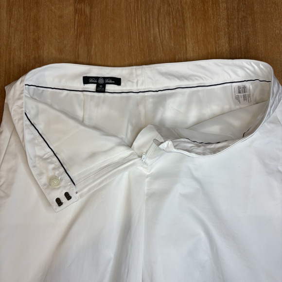 Brooks Brothers Bermuda Shorts Women 10 Country Club White Tennis Prep Lined 9in - Picture 8 of 16